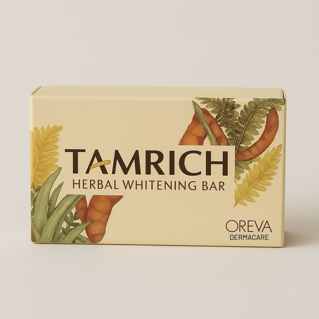 Oreva Dermacare TAMRICH Herbal Whitening Soap with Tamarind Extract 75g – Natural Skin Brightening & Cleansing Soap for Face & Body 1
