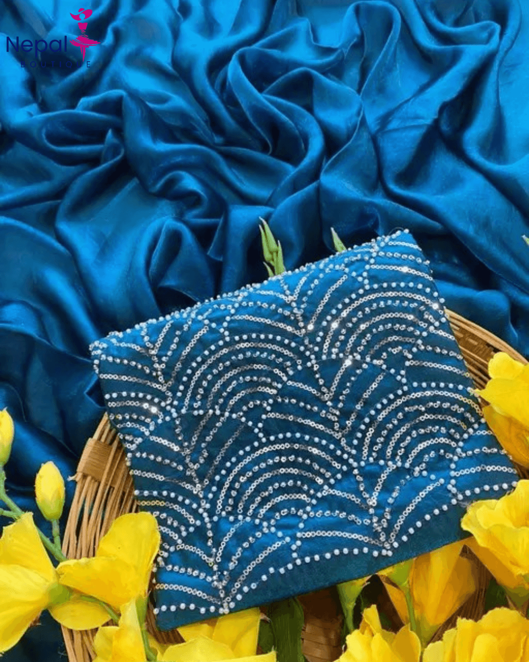 Trending Silk Saree with Motti worked blouse in Royal Blue color| Available in Multi color | Trendy Party & Festive Wear | Traditional Ethnic Fashion | Buy Online