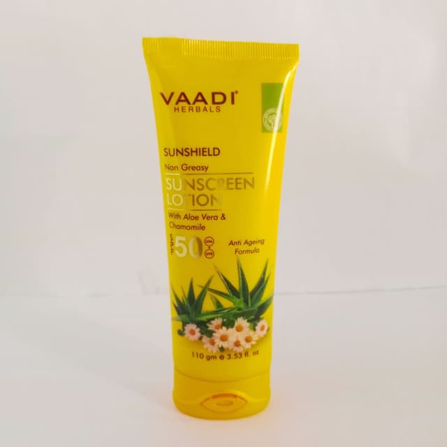 VAADI HERBALS Sunscreen Lotion For Sensitive Skin Type Spf 50, 110G