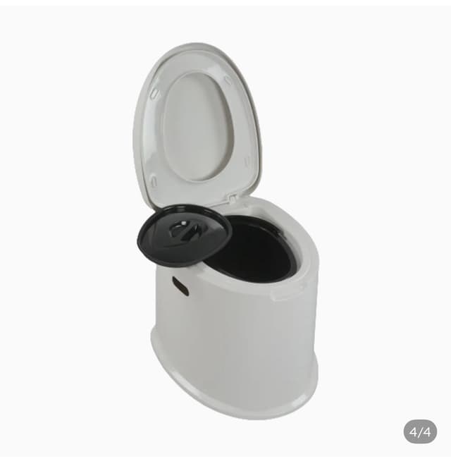Portable Toilet Western Commode Converter Outdoor Indoor Best For Old And Sick With Two Buckets Fit On Toilet