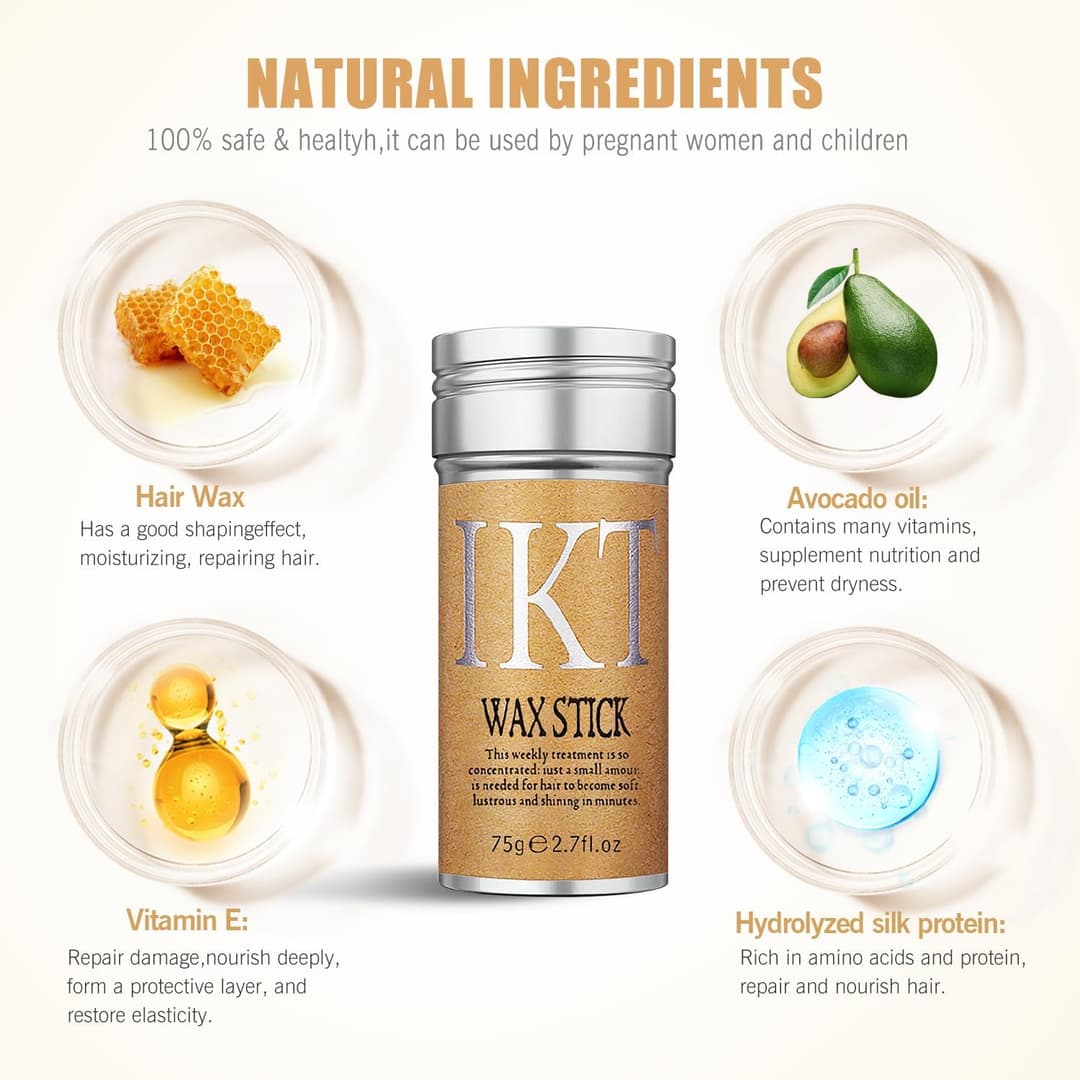 IKT Hair Wax Stick For Women Hair Styling , Wax Stick For Hair 75 GM 1