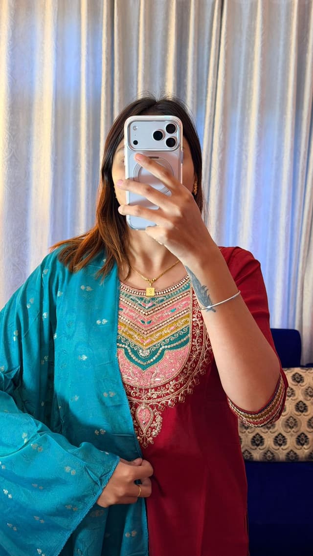 Royal Heritage Multi-Color Embroidered Set