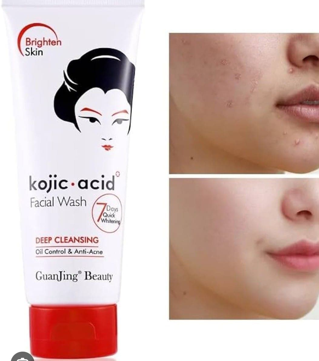 3In 1 GuanJing Beauty Kojic Acid skincare Combo Set Sunscreen Cream , Facial Wash ,Soap
