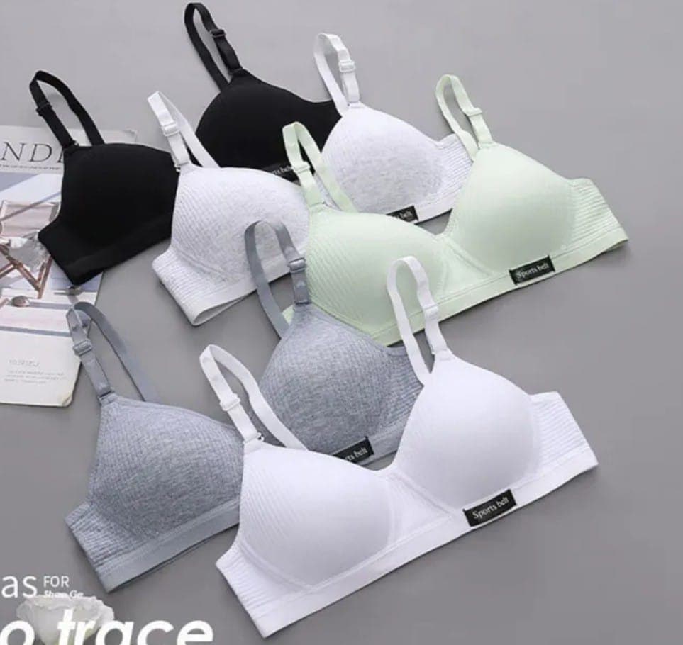 Women Cotton Push Up Bra AB Cup Bra Wireless Gathered Comfort V Brassiere Lingerie Bralette For Women Seamleass Bras