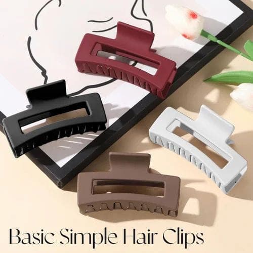 silicone hair claw clips 2PCs  1