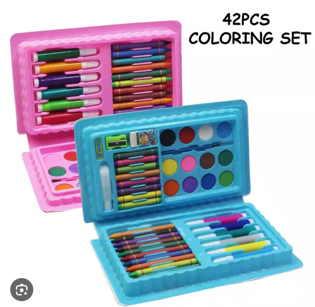 Color Box Set For Kids 42 Pieces Colors Set 1