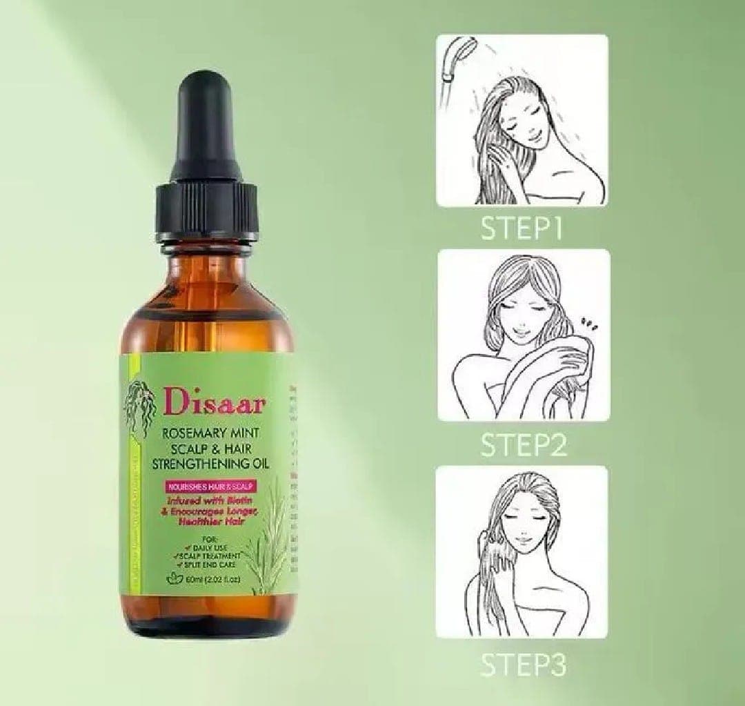 Disaar Rosemary Mint Scalp And Hair Strengthening Oil 60ml 2