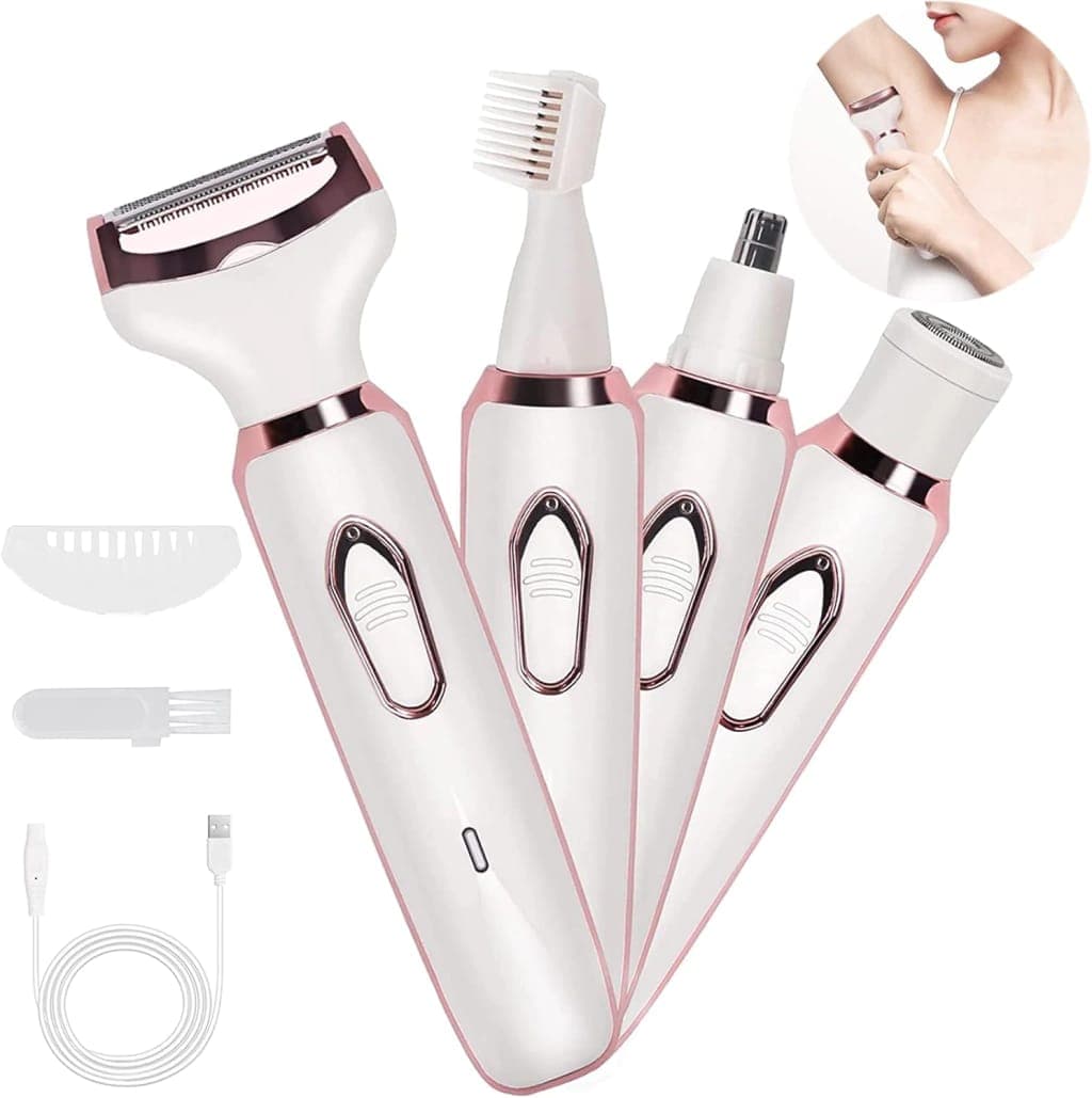 Women Shaver Beauty Kit | 4-in-1 Multi-Purpose Grooming Set | Easy To Use (Model: SN-8866) 4
