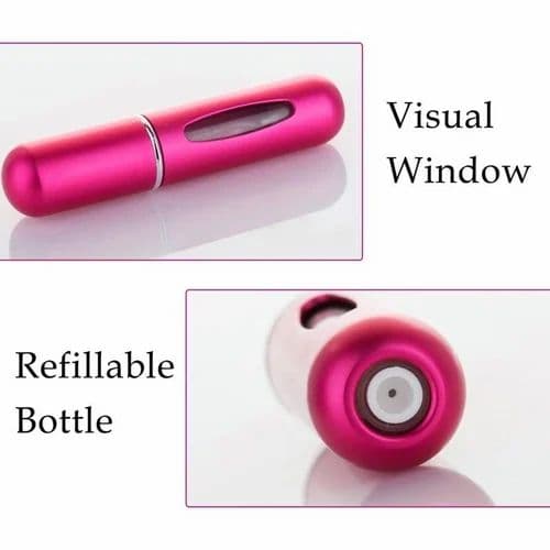 1 Piece 5ml Mini Portable Refillable Aluminum Atomizer Perfume Refill Spray Bottle 4