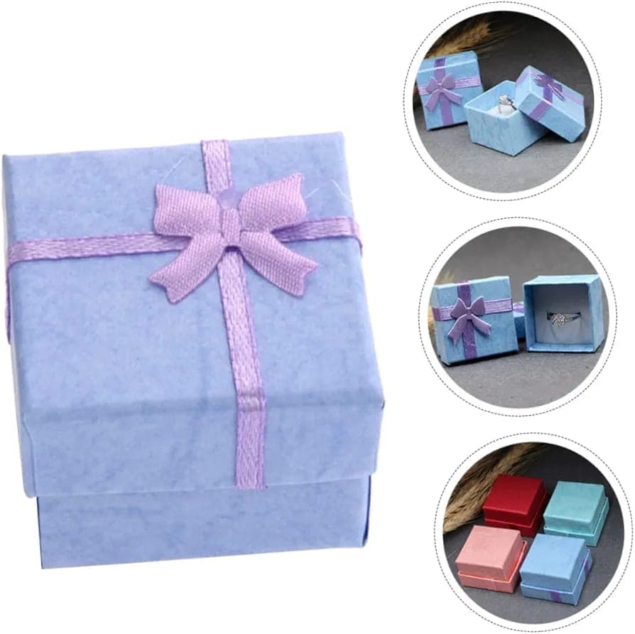 Jewelry Gift Box PaperJewelry Boxes Earring Display Boxes Custom Jewelry Packaging Luxury Ring Box Pack Of 2 3