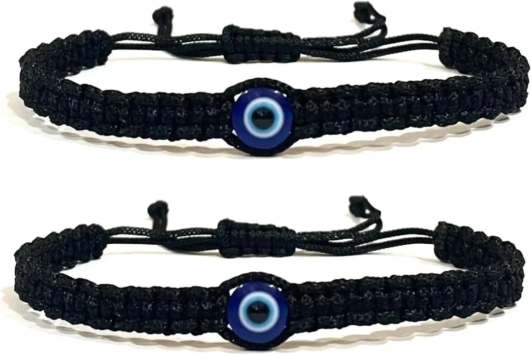 Evil Eye Bracelet with Black Thread For Unisex 3