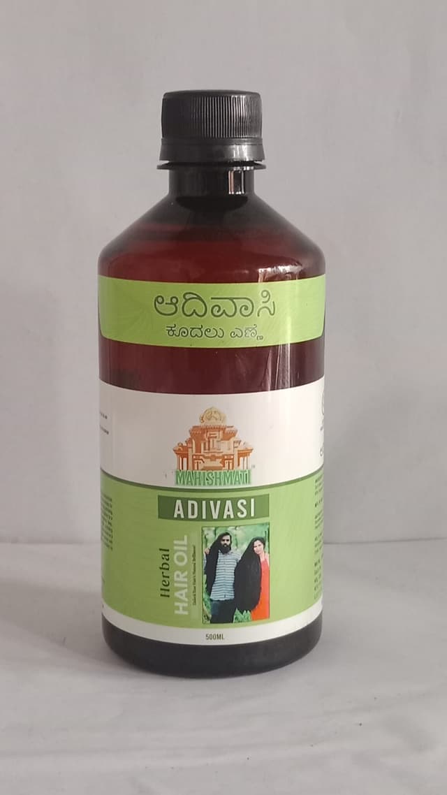 Mahismati Adubasi Hair Oils 500 ML, Natural Ayurvedic Hair Oil, Adibasi hair oils