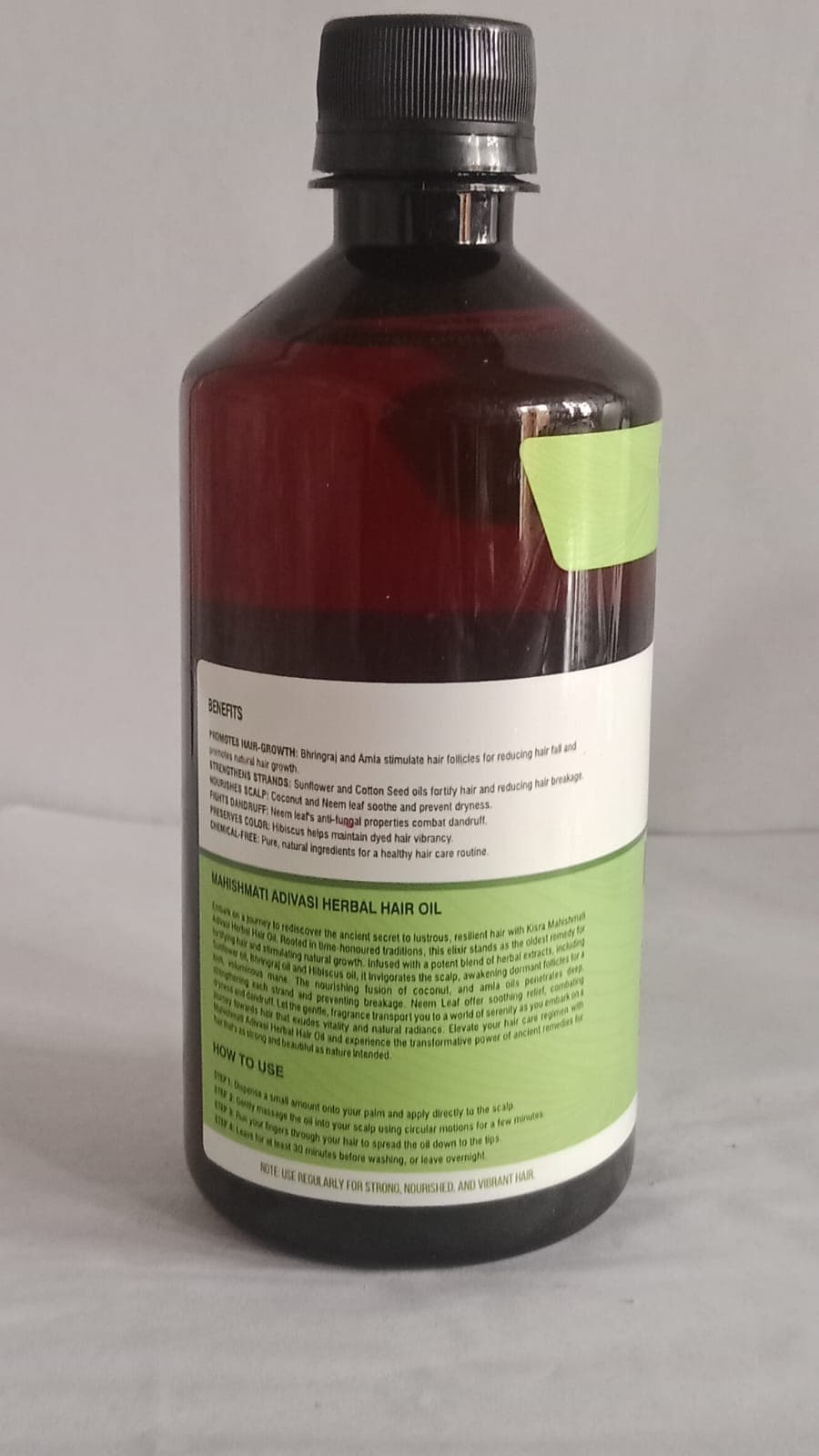 Mahismati Adubasi Hair Oils 500 ML, Natural Ayurvedic Hair Oil, Adibasi hair oils 3