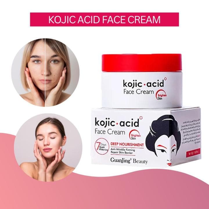GuanJing Beauty Kojic Acid Face Cream – 50g Deep Nourishing & Brightening Facial Moisturizer for Radiant Skin Tone 3