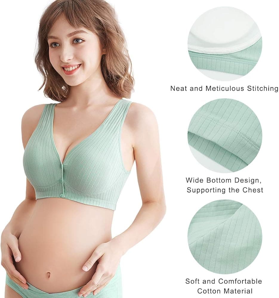 Cotton Maternity Nursing Bras Pregnant Breastfeeding Pregnancy Women Underwear Breast Feeding Bra Soutien Gorge Allaitement 5