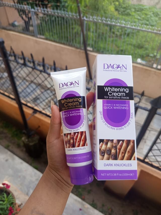 DACAN Whitening Cream For Sensitive Areas & Dark Knuckles 100ml - With Vitamin C & Niacinamide For Quick Whitening