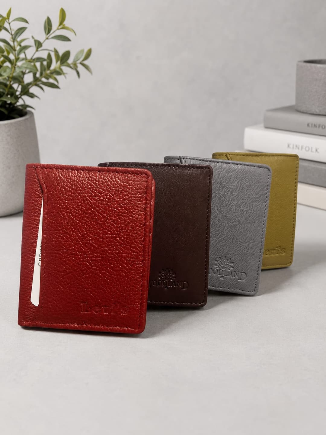 Slim Wallet Mini Wallet Holder Card Purse Leather Wallet