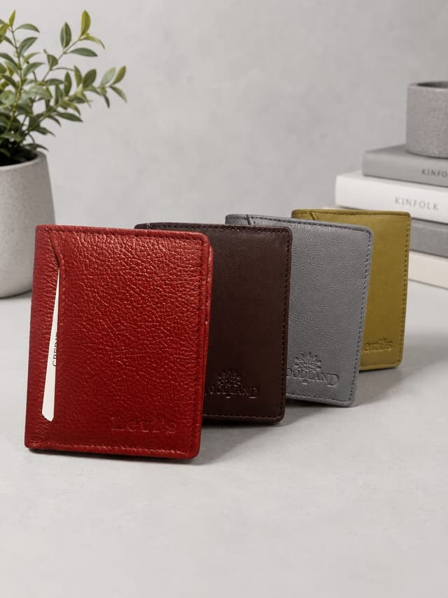 Slim Wallet Mini Wallet Holder Card Purse Leather Wallet