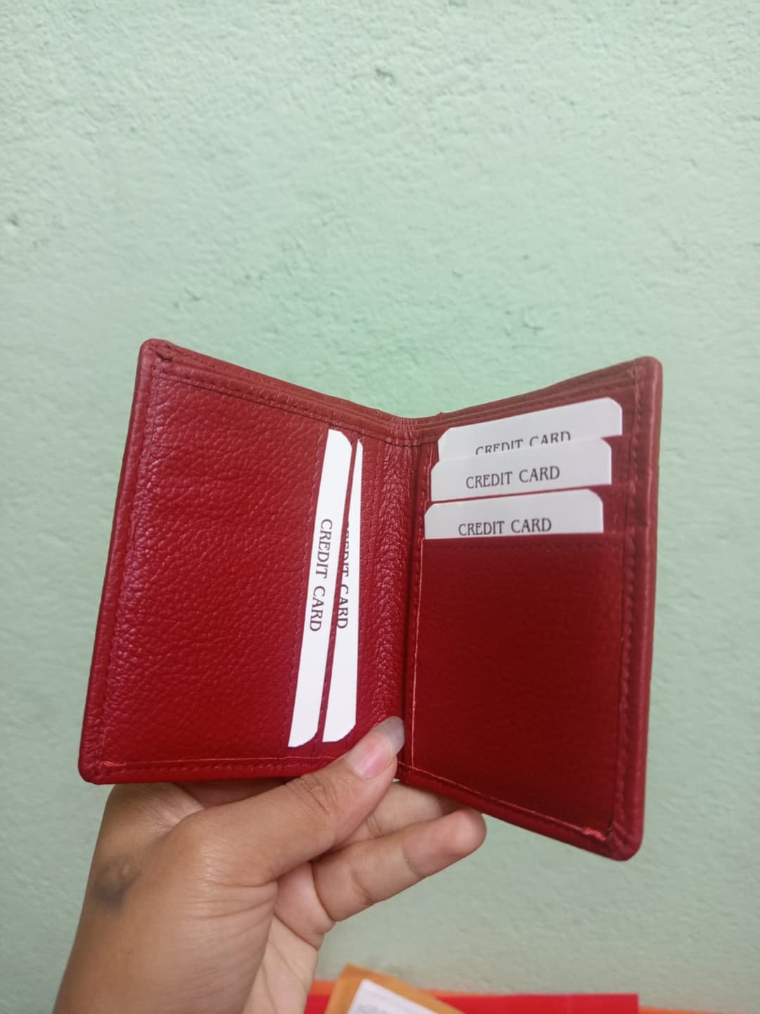 Slim Wallet Mini Wallet Holder Card Purse Leather Wallet 5