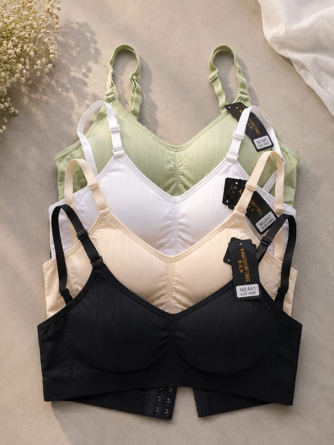 Padded Bras Girls Training Bra Middle School Girl Bralettes Skin Friendly Tops