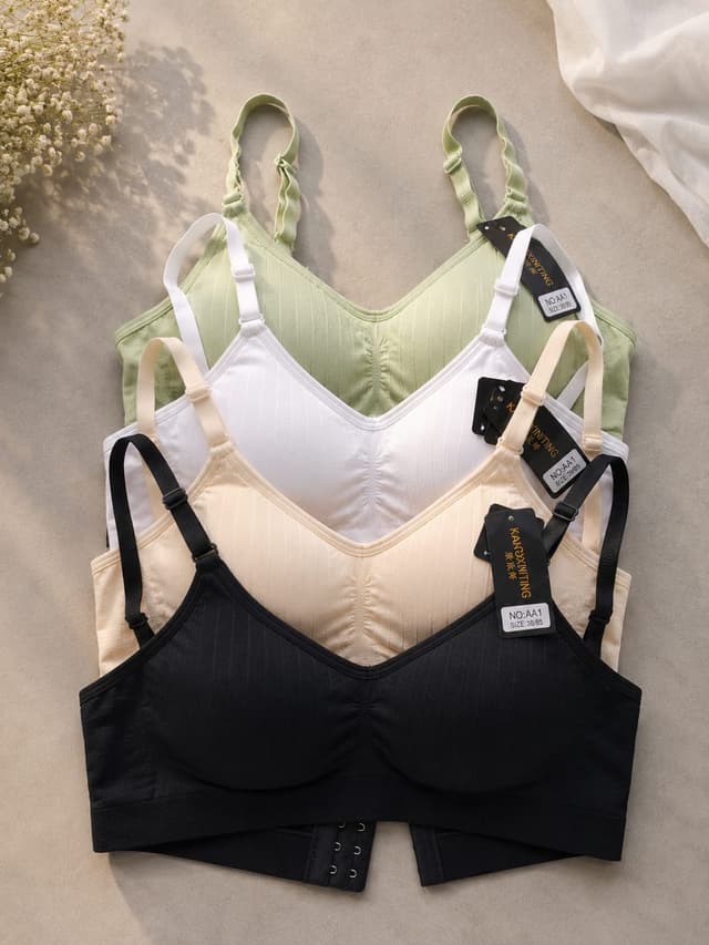 Padded Bras Girls Training Bra Middle School Girl Bralettes Skin Friendly Tops