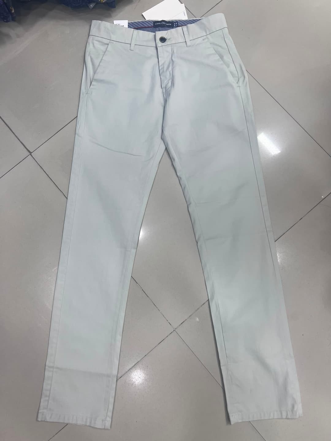 Men's Slim Fit White Chino Pants | Premium Cotton Stretch Casual Trousers