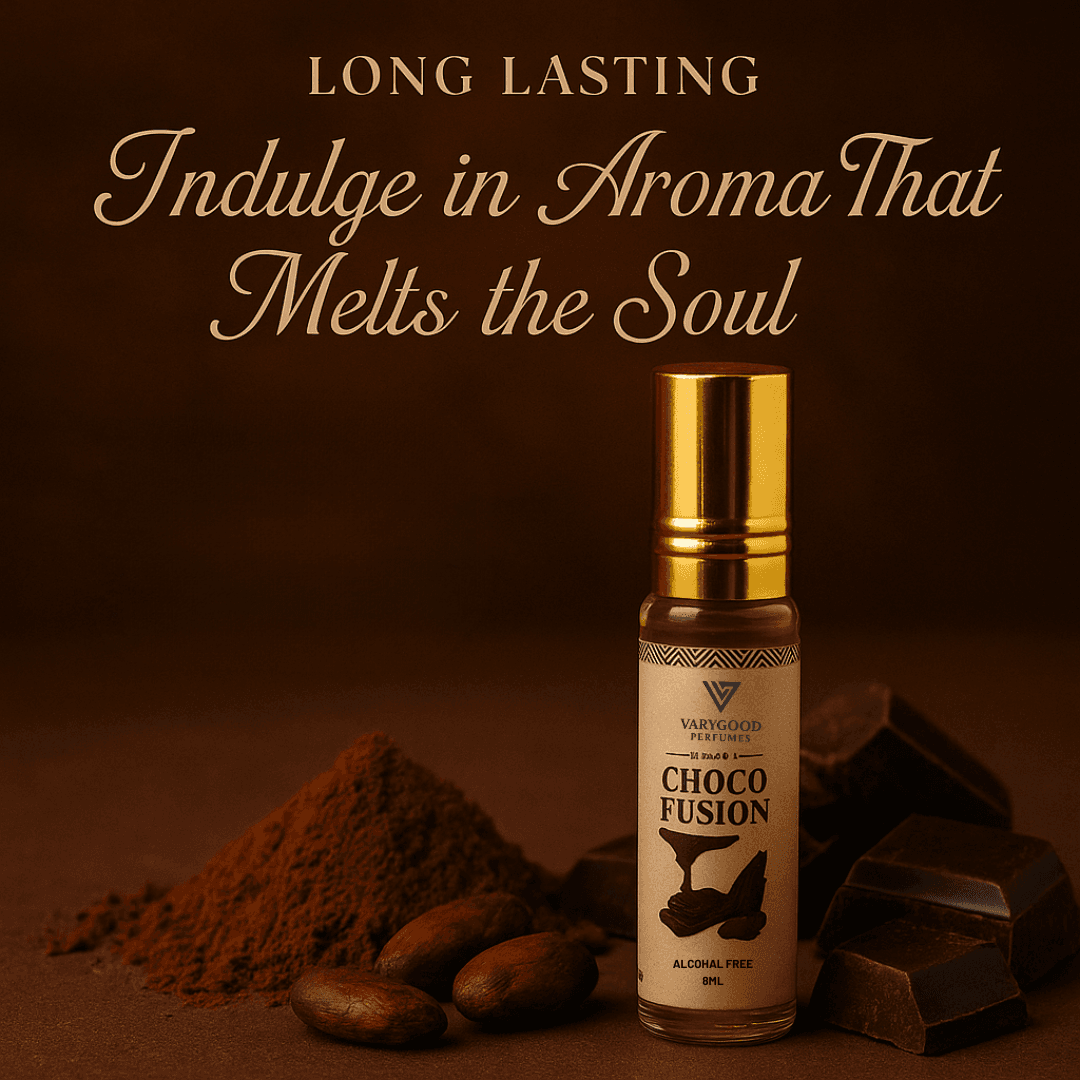 VaryGood Perfumes Choco Fusion Attar Roll On 8ml | Rich & Warm Long Lasting Concentrated Perfume for Men & Women 1