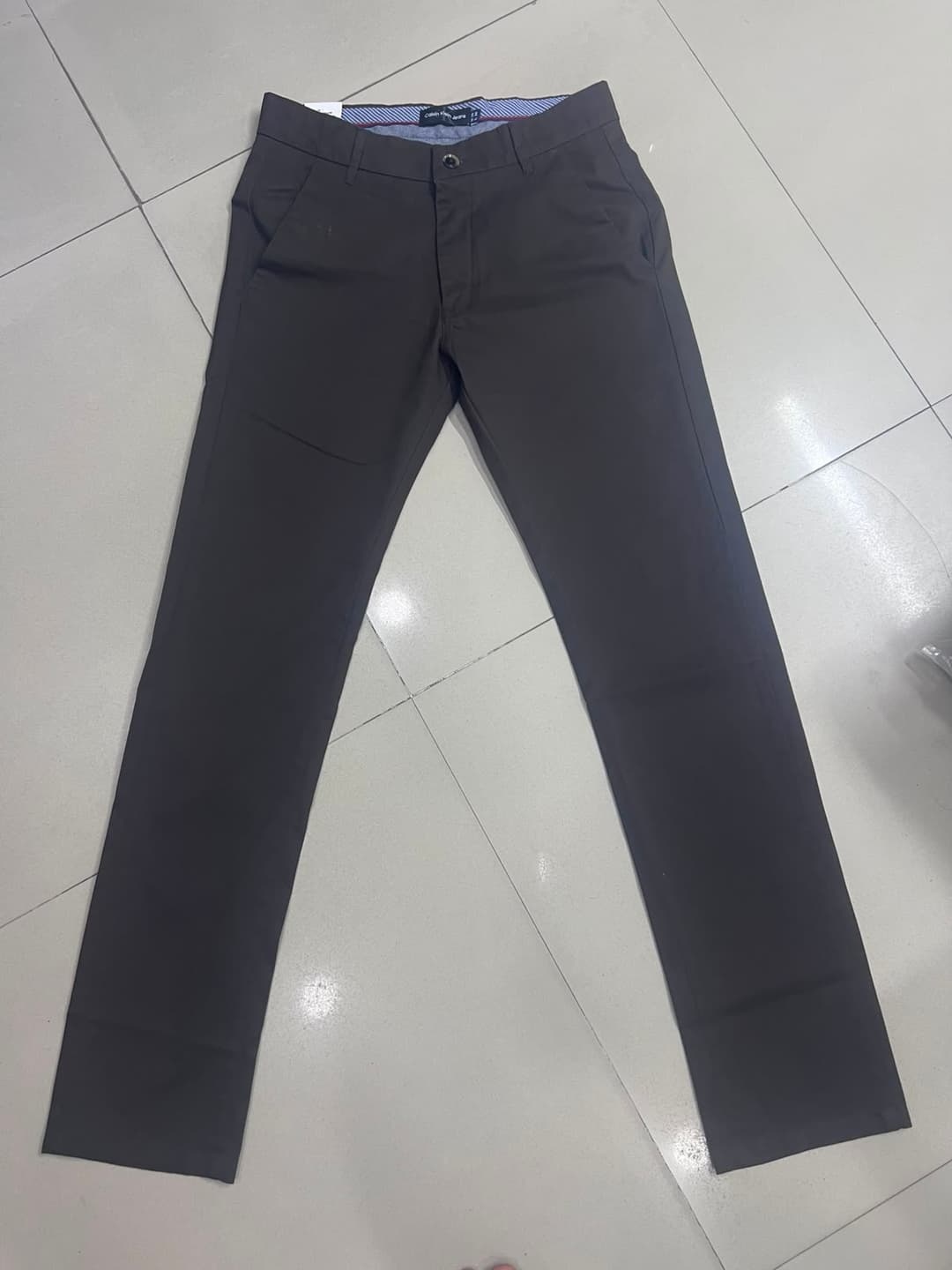 Men's Slim Fit White Chino Pants | Premium Cotton Stretch Casual Trousers 1