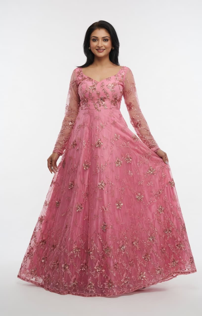 Mrs vogue Nepal beauty queen Gown for Girls