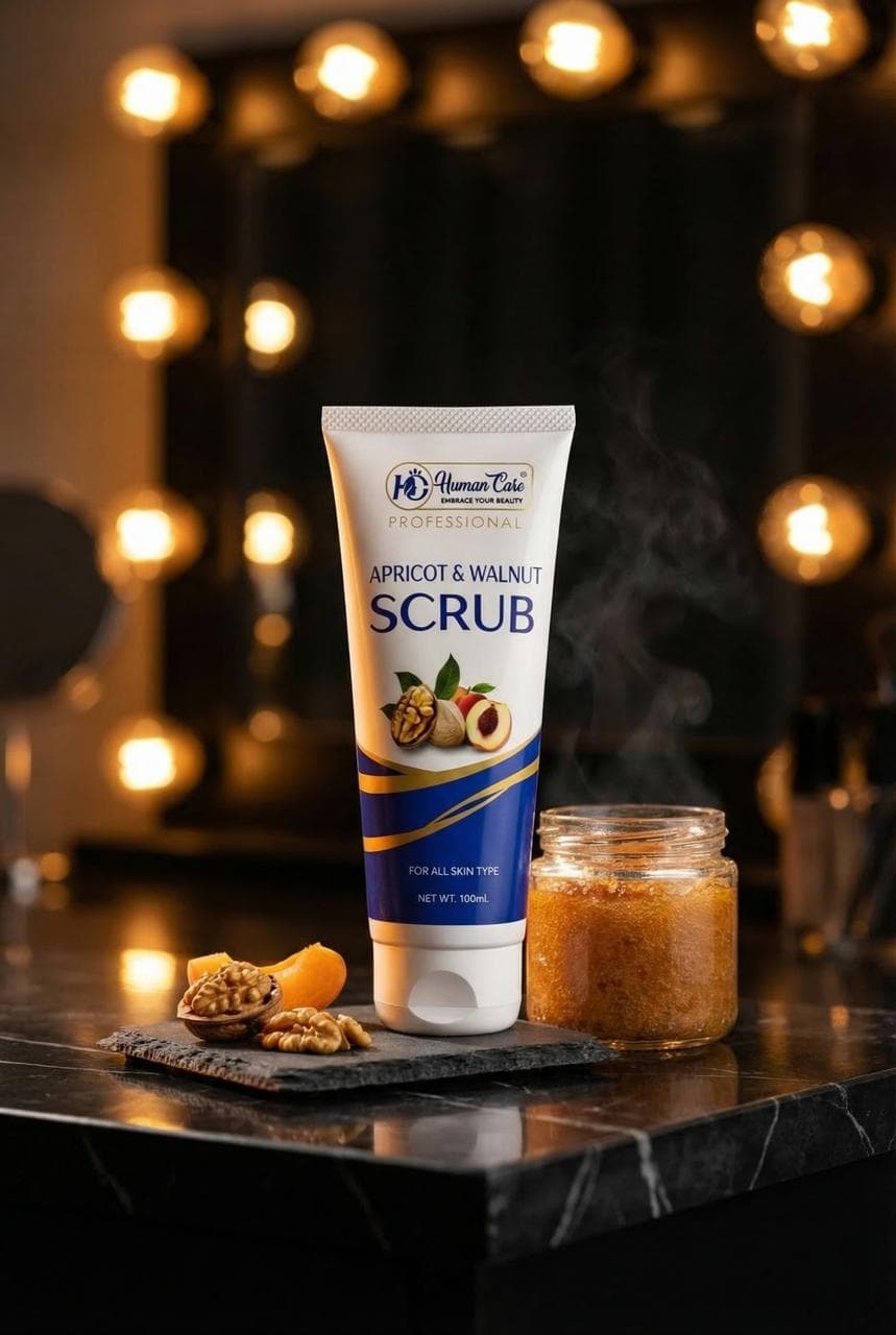 Human Care Apricot & Walnut Scrub For All Skin types 100 Ml 7