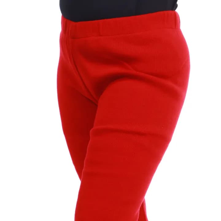 Red Acrylic Wool Handloom Woolen Plazzo For Women 2