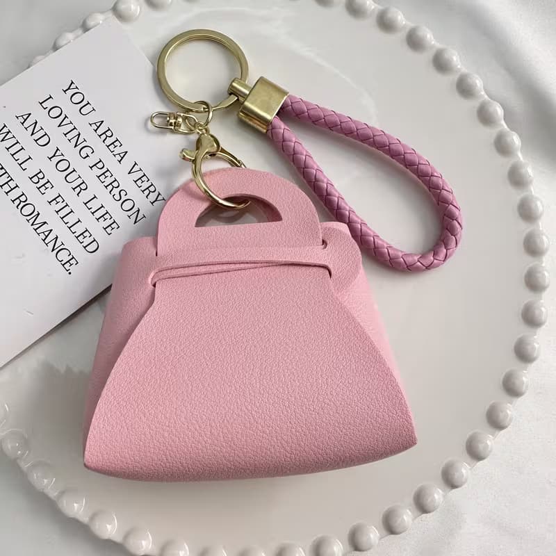 mini handbag-style keychain pouches 1
