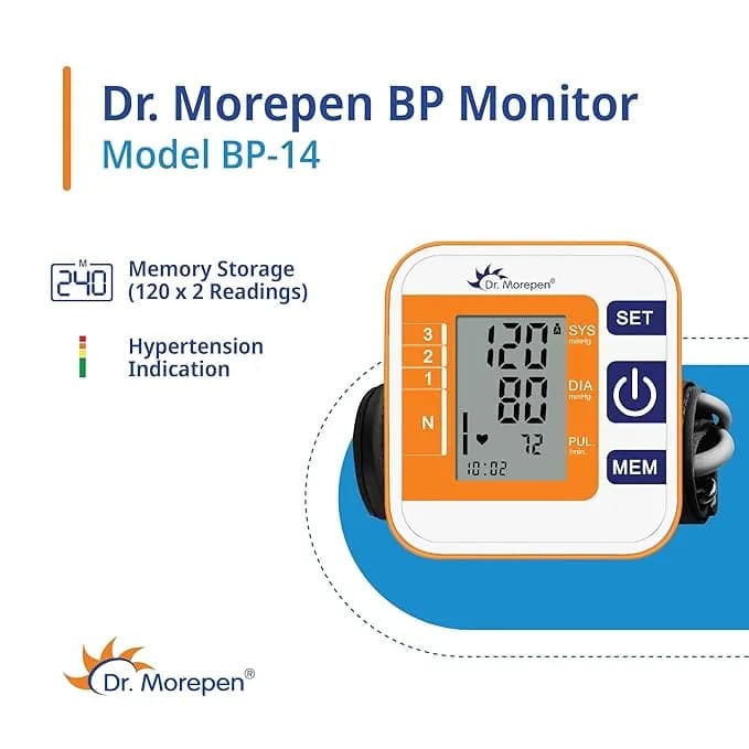 Dr. Morepen Automatic Blood Pressure Machine BP - 14 4