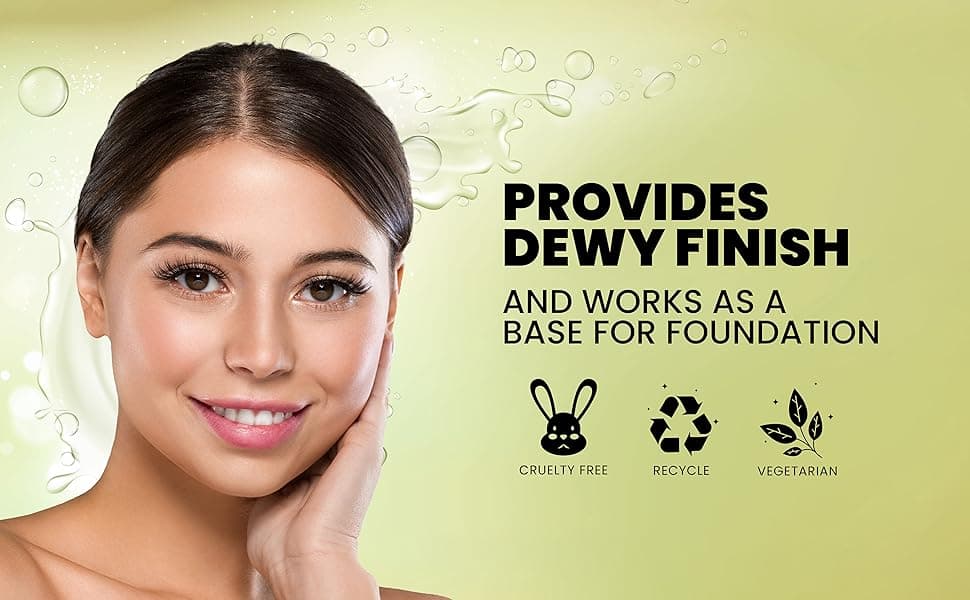 MARS Glow O' Clock Gel Primer for Face Makeup | Enriched with Green Tea Extracts | Dewy Primer | Long Lasting | Power Grip | Ideal for Dry Skin (30ml) 7