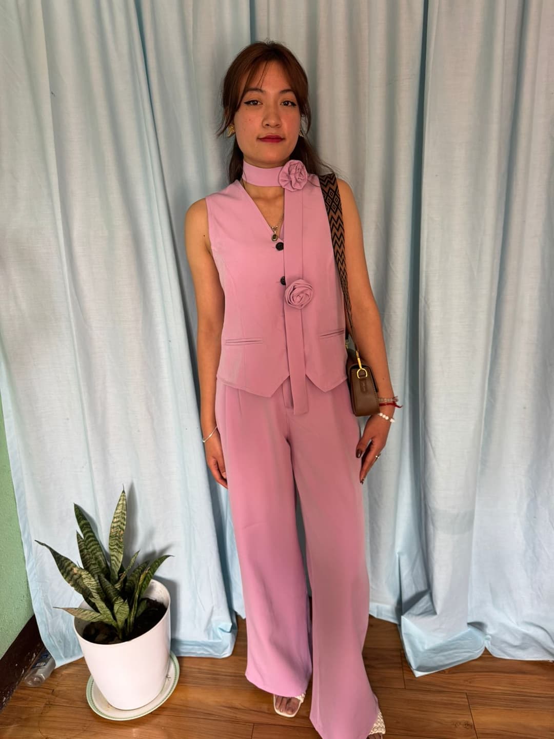 Waistcoat pant set Pink sets 1