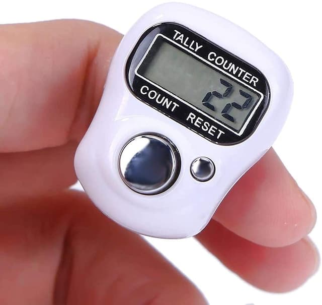 Tally Counter, Digital Electronic Finger Counter And Reset for Mantra Jap, Cricket Umpire, and Various Counting Purposes (Body Color May Vary)