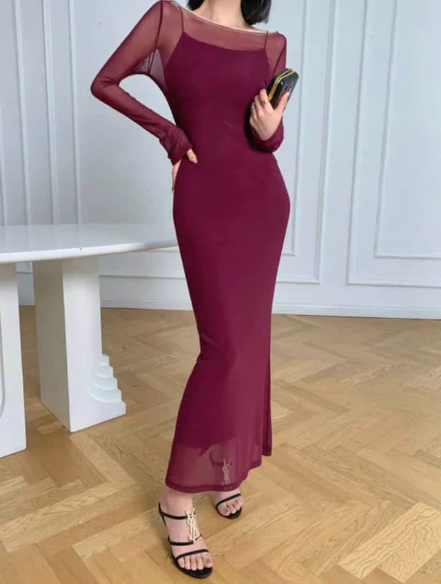 New Summer Special 2 Pieces Outfits Long Sleeve Long Dress For Women