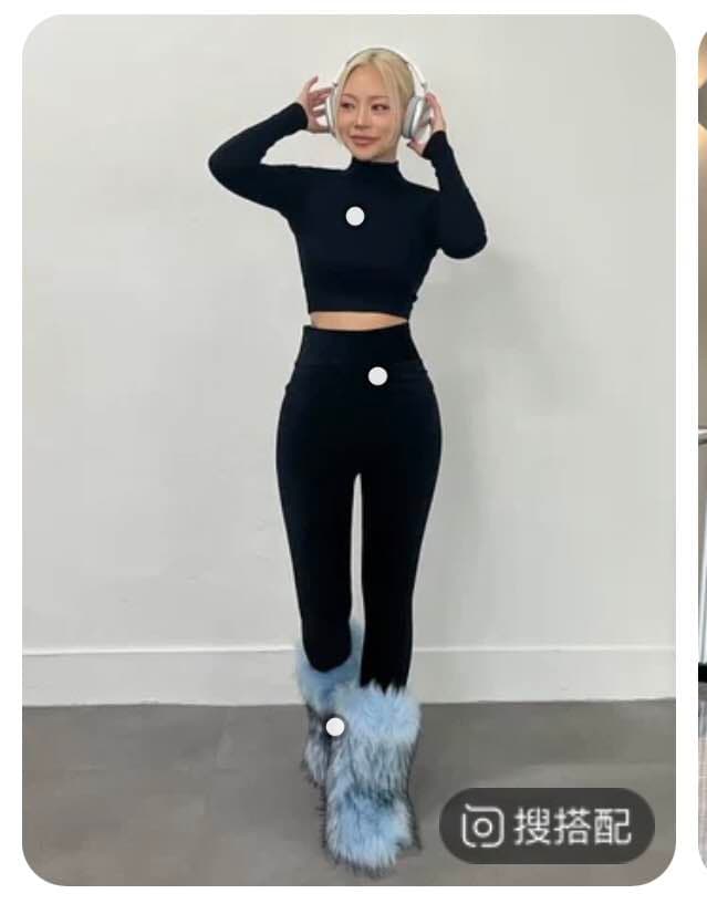 black Full Sleeve Tneck Crop Top T-Shirt For Women fashionfabric072
