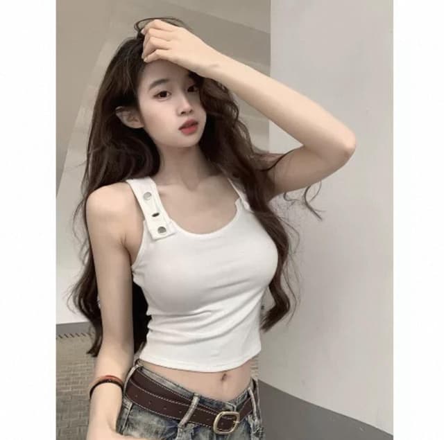 New Summer Special Fashion Adjustable Crop Top Sleeveless Vest Tops For Women