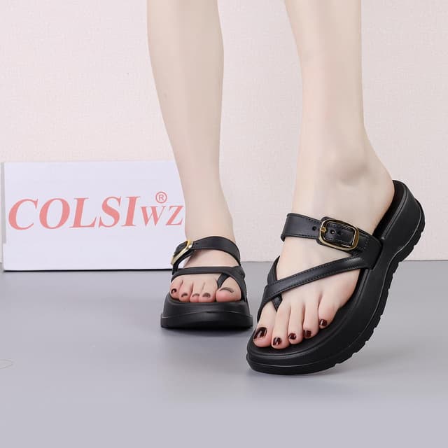 Pinch Toe Wedge Korean Fashion Platform Ladies Sandals