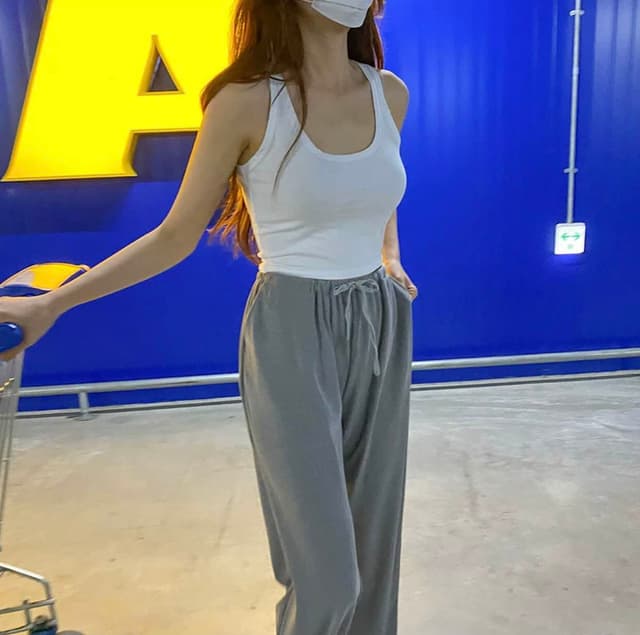 New Summer Plain Free Size Cami TankTop For Women