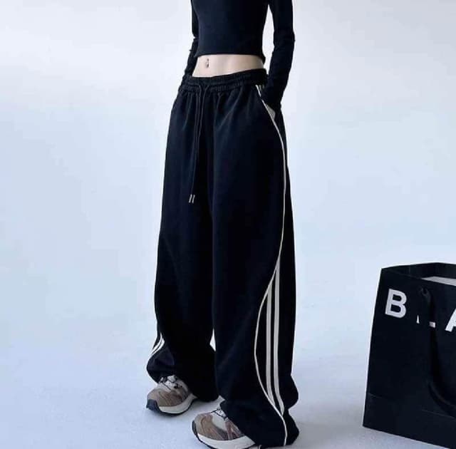 New Summer Special Side Stripe Baggy Trauser For Women