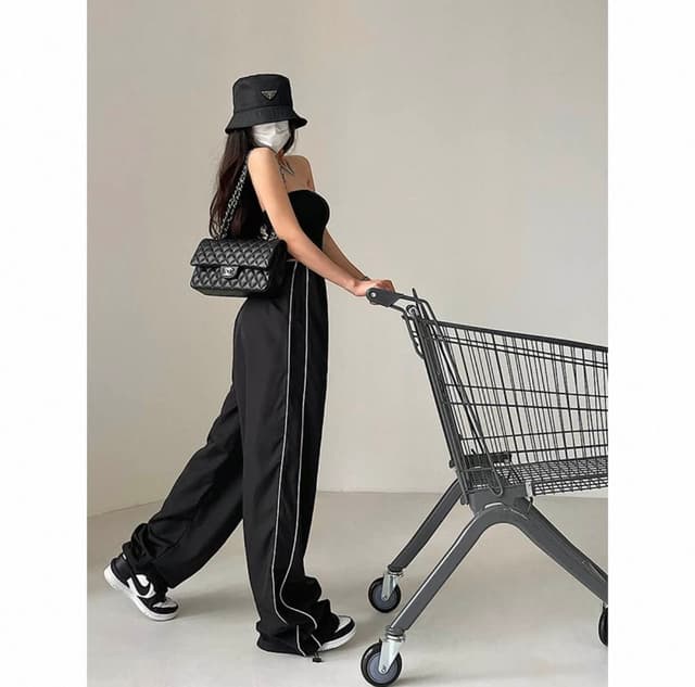 New Summer Special Side Stripe Baggy Unisex Trauser For Men
