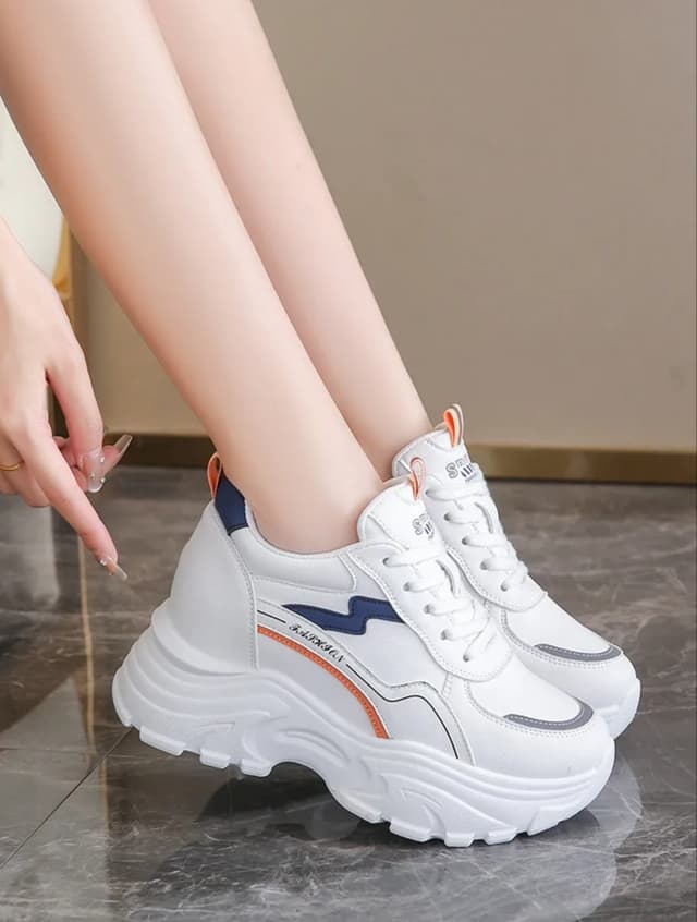 Ladies Korean Heel Luxurious Sneakers Shoes