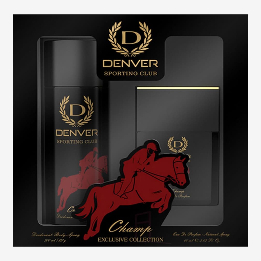 Denver Sporting Club Champ Perfume and Deo Combo Set  60ml 165 ml 1
