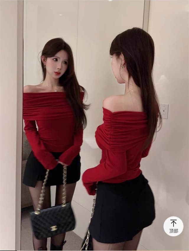 New Full Sleeve Off shoulder T shirt For Women