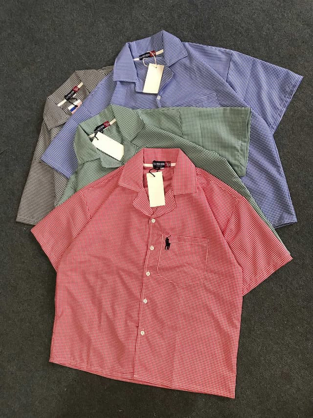 New Summer Special Check Half Sleeve Croup Baggy Unisex Shirt For Men