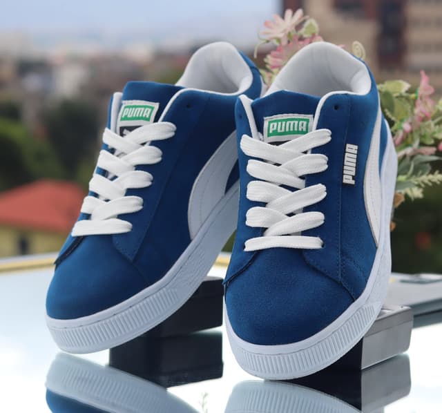 Suede Classic Blue Men’s Sneakers – Timeless, Elegant & All-Day Comfort