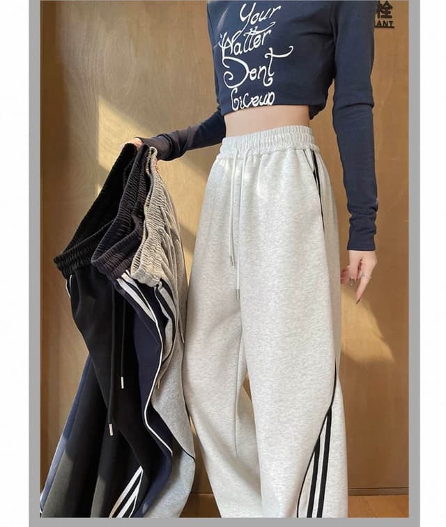 New Summer Side Stripe Baggy Trauser For Women