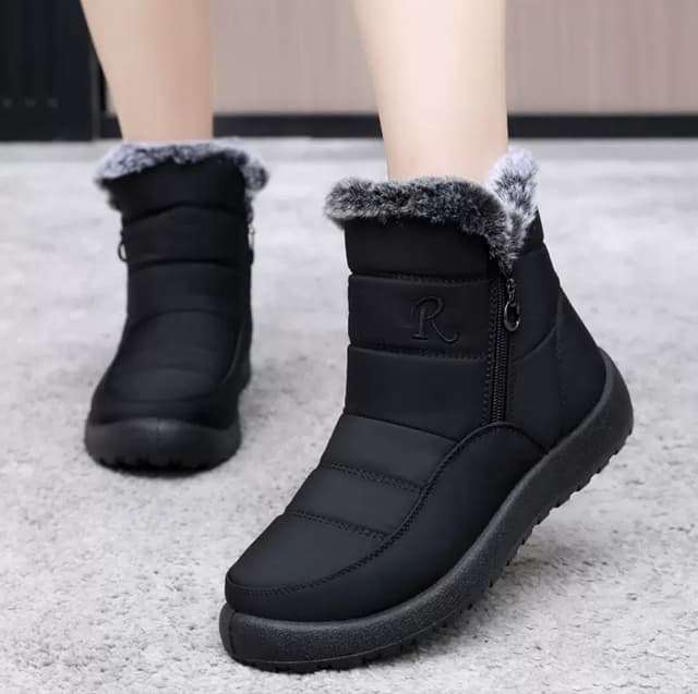 Snow Women Boots Comfortable Women's Boots Waterproof Women Shoes Zipper Shoes Women Soft Fur Women's Winter Botas Mujer